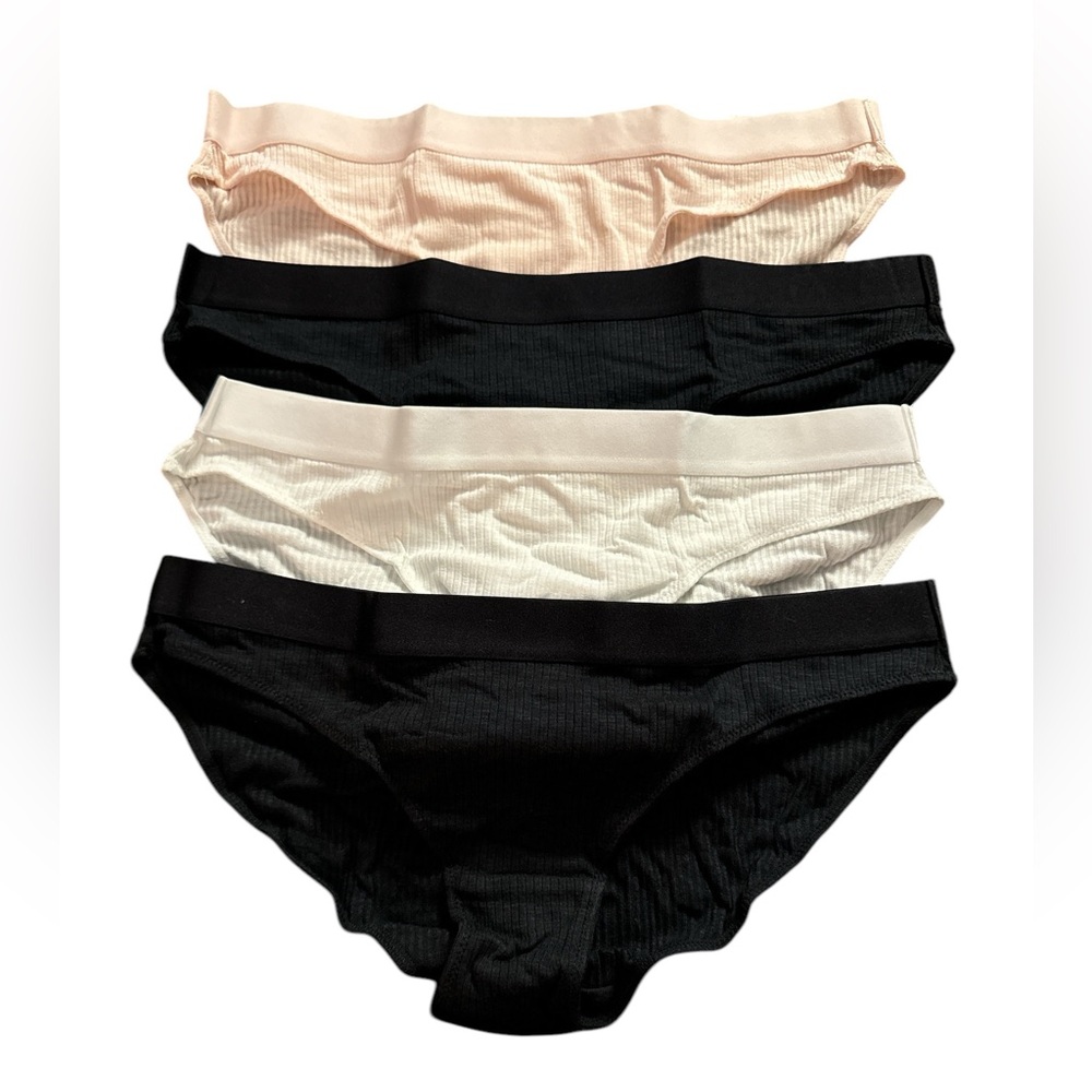 Amazon Essentials Women’s Ribbed Bikini Underwear Pack of 4